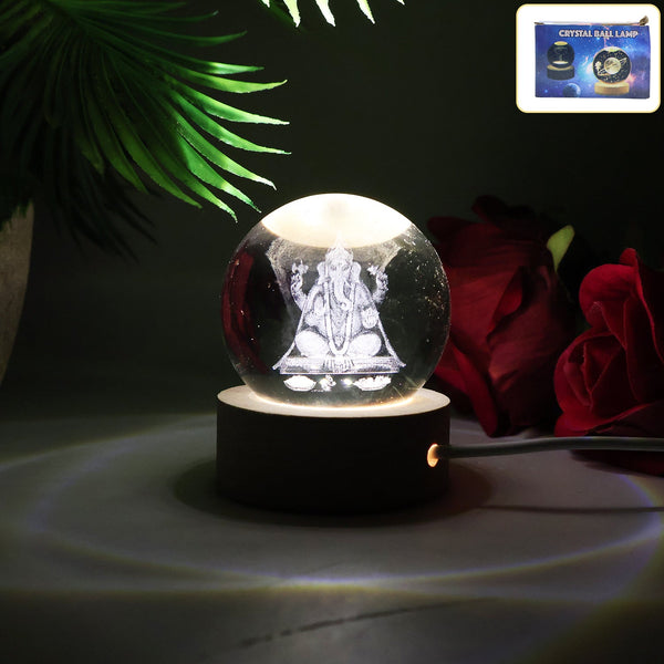 3D Crystal Ball lamps for Bedroom 3D Lamps for Home Decoration 3D Crystal Ball Night Light Gifts for Women Gifts for Men Room Decor Items for Bedroom for Friend and Family (1 Pc)